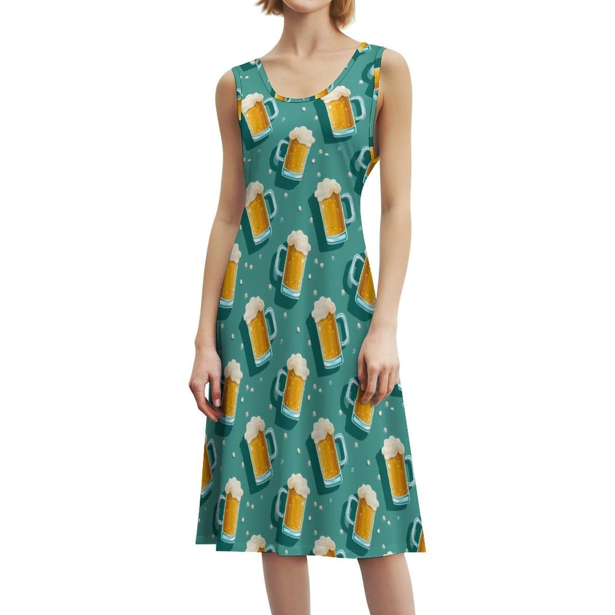 Robe longue maxi sans manches décontractée pour femme, robe débardeur